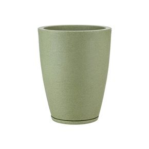 MACETA AMSTERDA 29X44CM GRAPHITO EFEC.PIEDRA VERDE