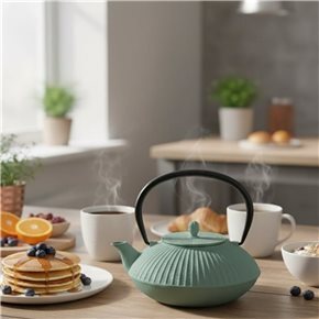 TETERA DE HIERRO FUNDIDO 800ML VERDE