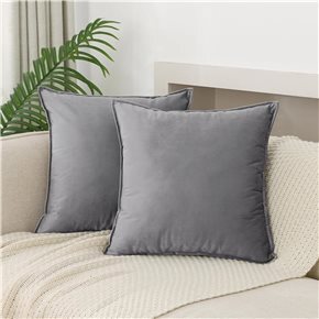 ALMOHADON VELVET 40x40CM GRIS