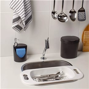 ESCURRIDOR PARA PILETA 47x21x6CM NEGRO COZA