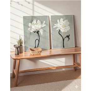 CUADRO CANVAS 40x60cm MARCO FLOR 1