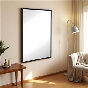 ESPEJO ALUMINIO 60x90CM NEGRO