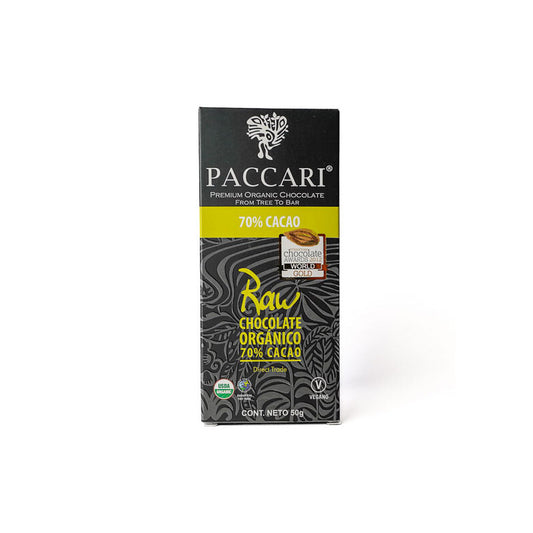 Chcolate 70% Cacao raw 50 g - Paccari