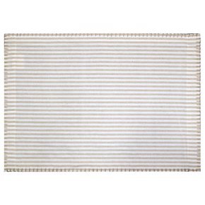 INDIVIDUAL ALGODÓN PESPUNTES 35X45CM RAYAS BEIGE