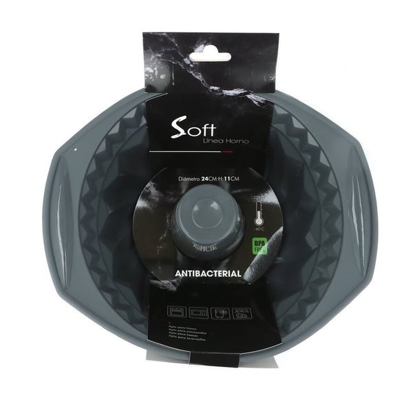 MOLDE C/CONO SILICONA 27.5X24X11CM GRIS