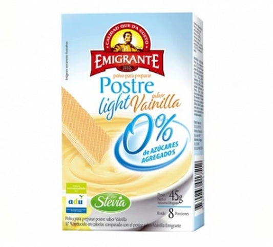 Postre Light sabor vainilla 8 porciones - Emigrate