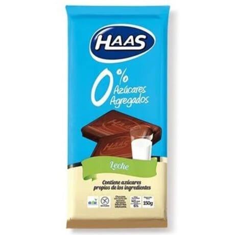 Chocolate con leche 0% - Haas