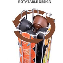 SOPORTE P/CAPSULAS CAFE DOLCE GUSTO METAL D14x33CM