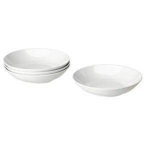 PLATO HONDO CERAMICA D23CM IBIZA BLANCO