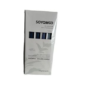 Set 4 velas 25cm soyamoo fresco primaveral