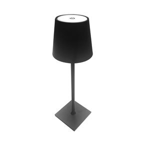 LAMPARA DE MESA LED 38CM NEGRO