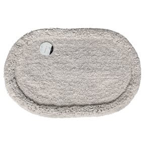 ALFOMBRA OVAL 40x60CM DOS TEXTURAS NATURAL