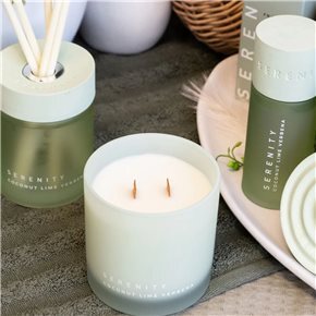 VELA AROMATICA 295ML SERENITY COCONUT LIME