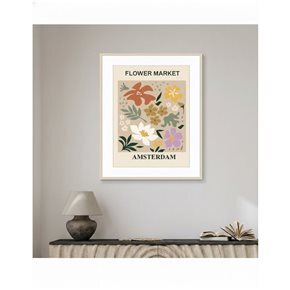 CUADRO 40x50cm MARCO FLOWER MARKET AMSTERDAM