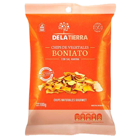 Chips de boniato con sal - De la tierra