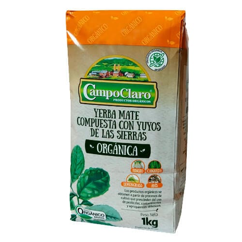 Yerba mate con yuyos de las sierras 500grs organica -C.claro