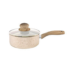 CACEROLA ANTIADHERENTE 18X8CM 2L APTO INDUC. BEIGE