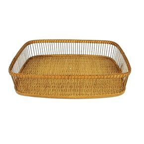 CESTO RECTANGULAR 45x30xH10CMS BAMBU