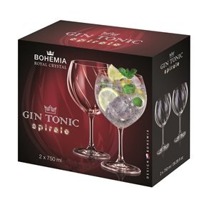 SET 2 COPA GIN TONIC SPIRALE 750ML BOHEMIA