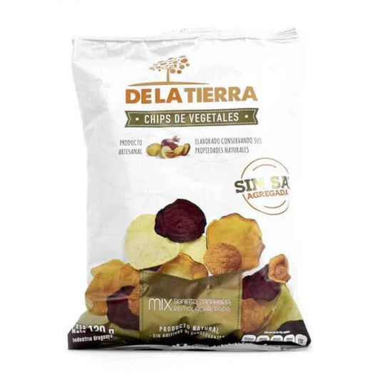 Mix de chips de vegetales sin sal - De la tierra