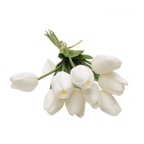 RAMO 9 TULIPANES BLANCO