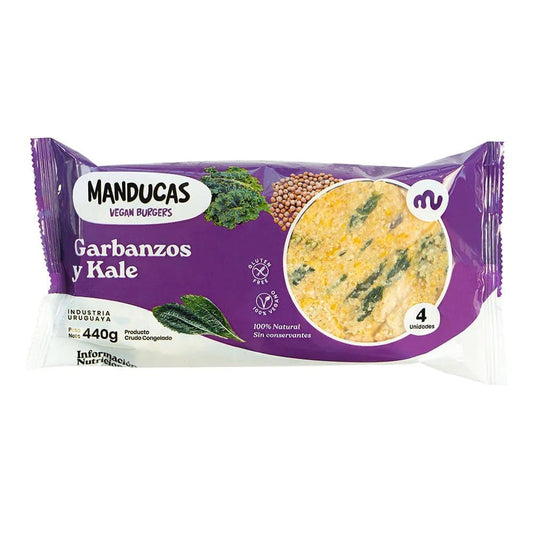 Hamburgeuesas garbanzos y kale - Manducas