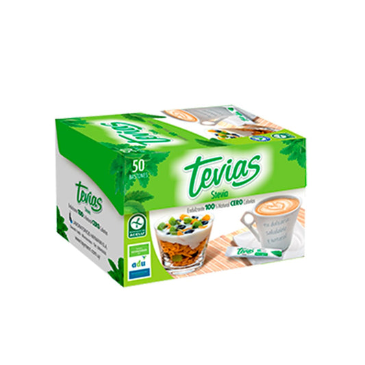 Endulzante stevia en polvo 50 sobres - Tevias