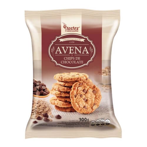 Galletas avena y chips - Tostex