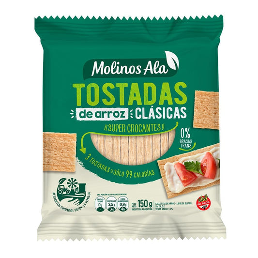 Tostadas de arroz Clasica150 gr - Molinos Ala