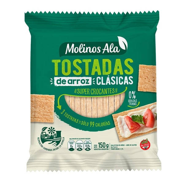 Tostadas de arroz Clasica150 gr - Molinos Ala