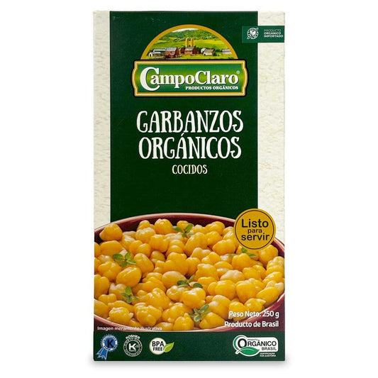 Garbanzos orgánicos - Campo claro