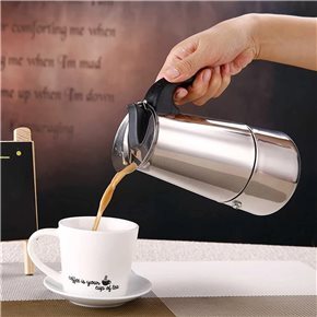CAFETERA ACERO INOX 300ML FILTRO EN BASE VARENNA
