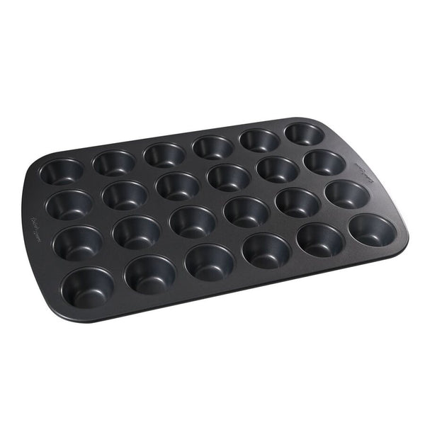 MOLDE MINI MUFFIN X24 240.3X25.8X2.5CM,0.5MM NEGRO