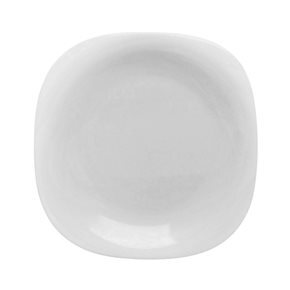 PLATO POSTRE SEMICUADRADO OPALINA D21.5CM/H1.9CM BLANCO