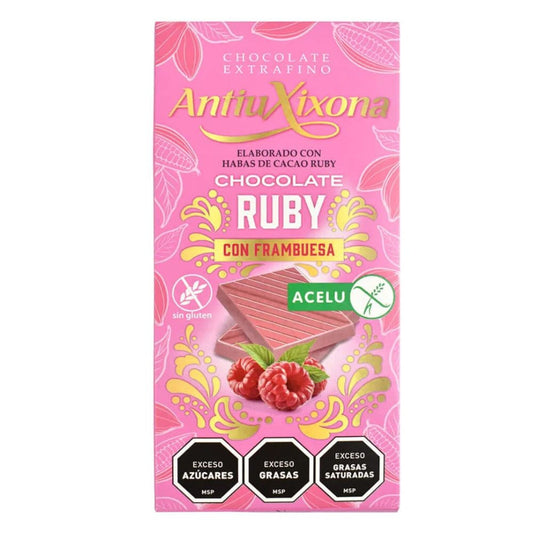 Chocolate Ruby con frambuesa 100 grs - Antiuxixona