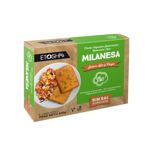 Milanesa de seitan ajo y perejil - Etosha