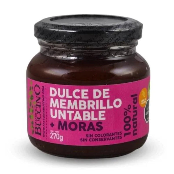 Dulce untable de membrillo y moras 270g - Buccino