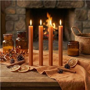 SET 4 VELAS 25CM SOYAMOO BRISA DE NARANJA DEGRADE