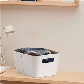 ORGANIZADOR CON ASAS 23X30.5X15.2CM EXT TELA CREMA