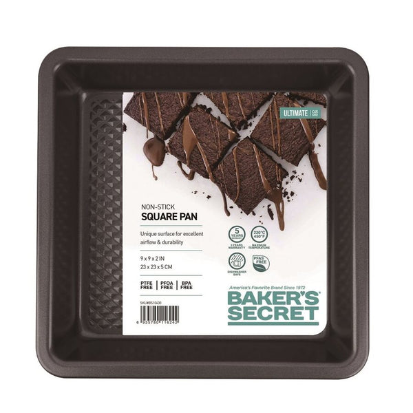 ASADERA ANTIAD. 25x25x5CM ULTIMATE NEGRO BS