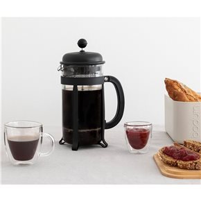 CAFETERA 1LT 8 TAZAS NEGRO JAVA PRESS BODUM