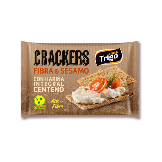 Crackers fibra y sesamo - Mas Trigo