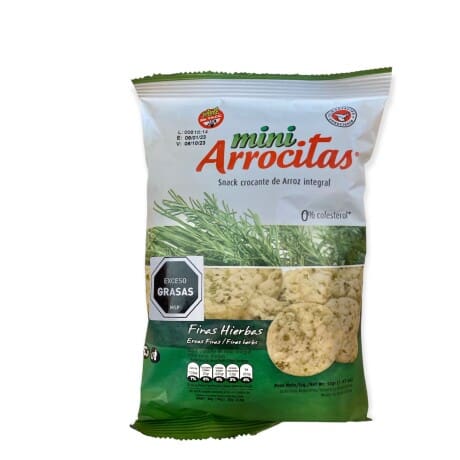 Snack de arroz integral sabor finas hierbas - Mini Arrocitos