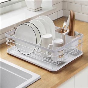 ESCURRIDOR AC BANDEJA/CUBIERTERA BLANCO. 40X30X14C