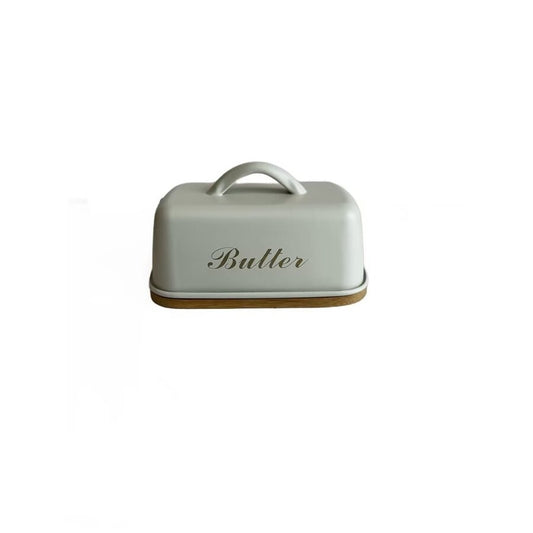 MANTEQUERA DE METAL 15X10X8.5CM NATURAL
