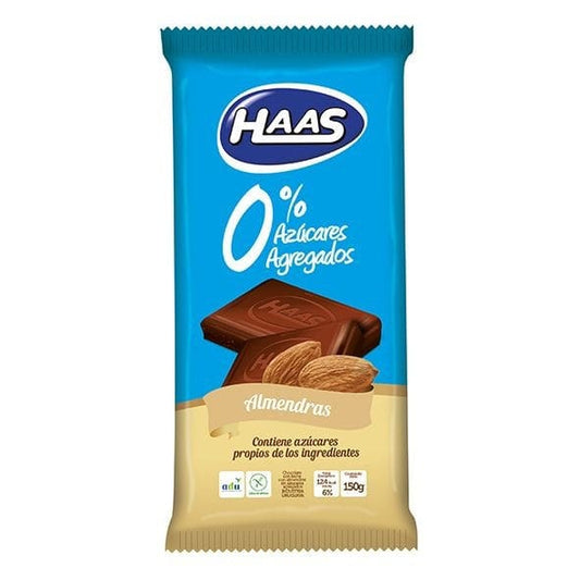 Chocolate con almendras 0% 150g - Haas