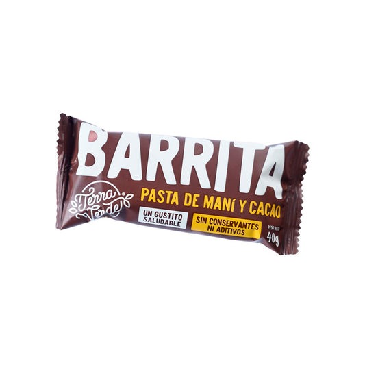 Barrita pasta de mani y cacao - Terra Verde