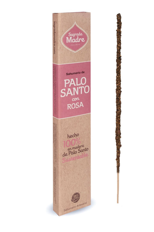 Sahumerio de palo santo con rosas - Sagrada madre