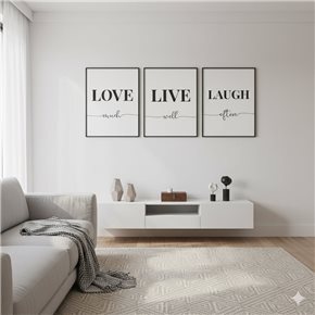 CUADRO CANVAS 30x40cm LIVE WELL