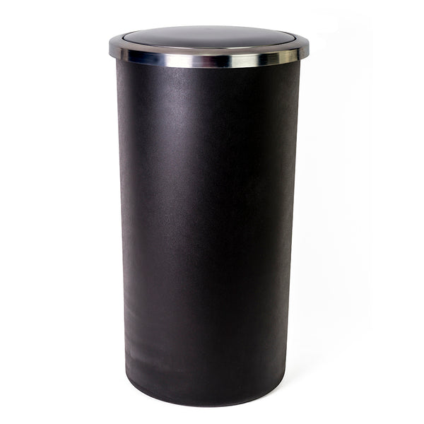 PAPELERA LENOX PLASTICO 35L 30X56CM NEGRO